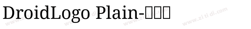 DroidLogo Plain字体转换